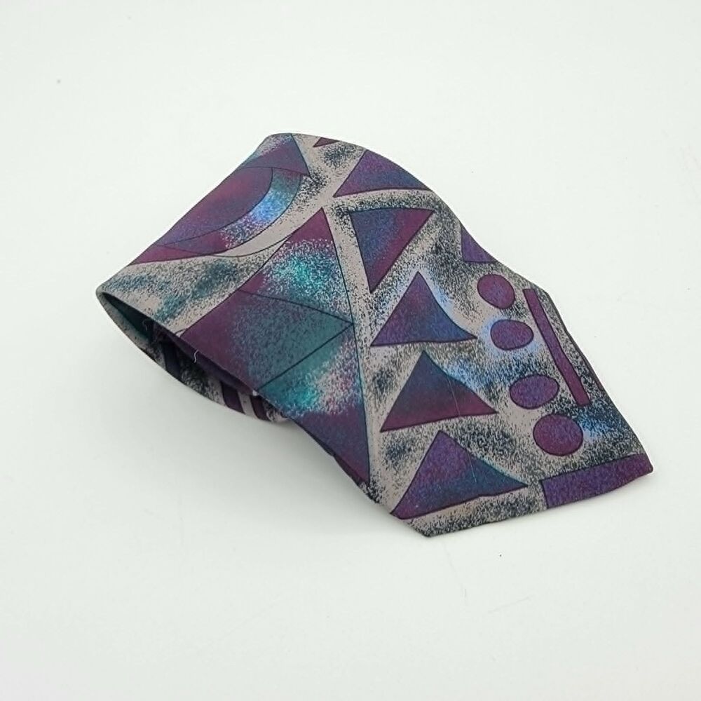 Mens METROPOLIS TIE Polyester Geometric Multicolor 56 x 3.75